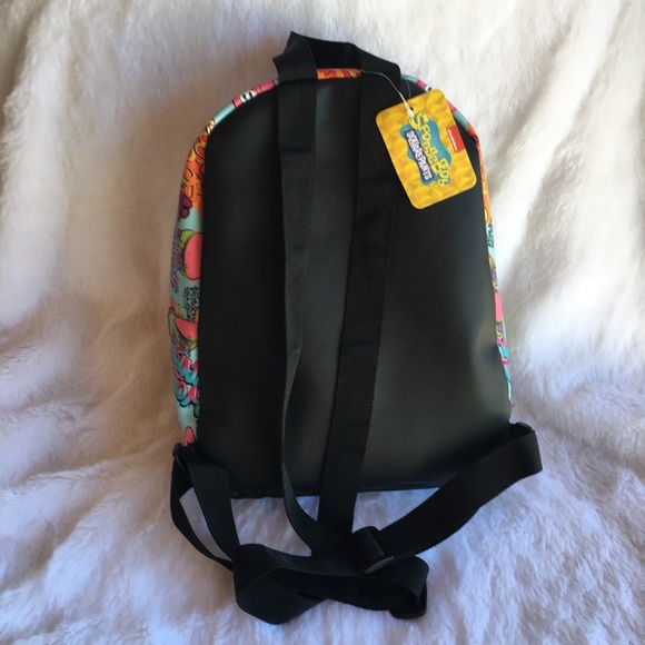 Bioworld Spongebob Squarepants Graffiti Print Mini Backpack NWT - Picture 3 of 7